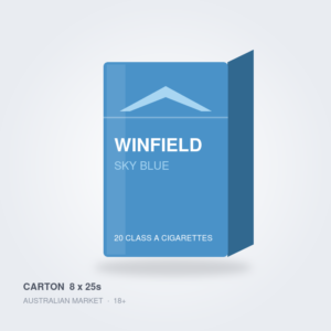Winfield Sky Blue - Carton (8 x 25s)
